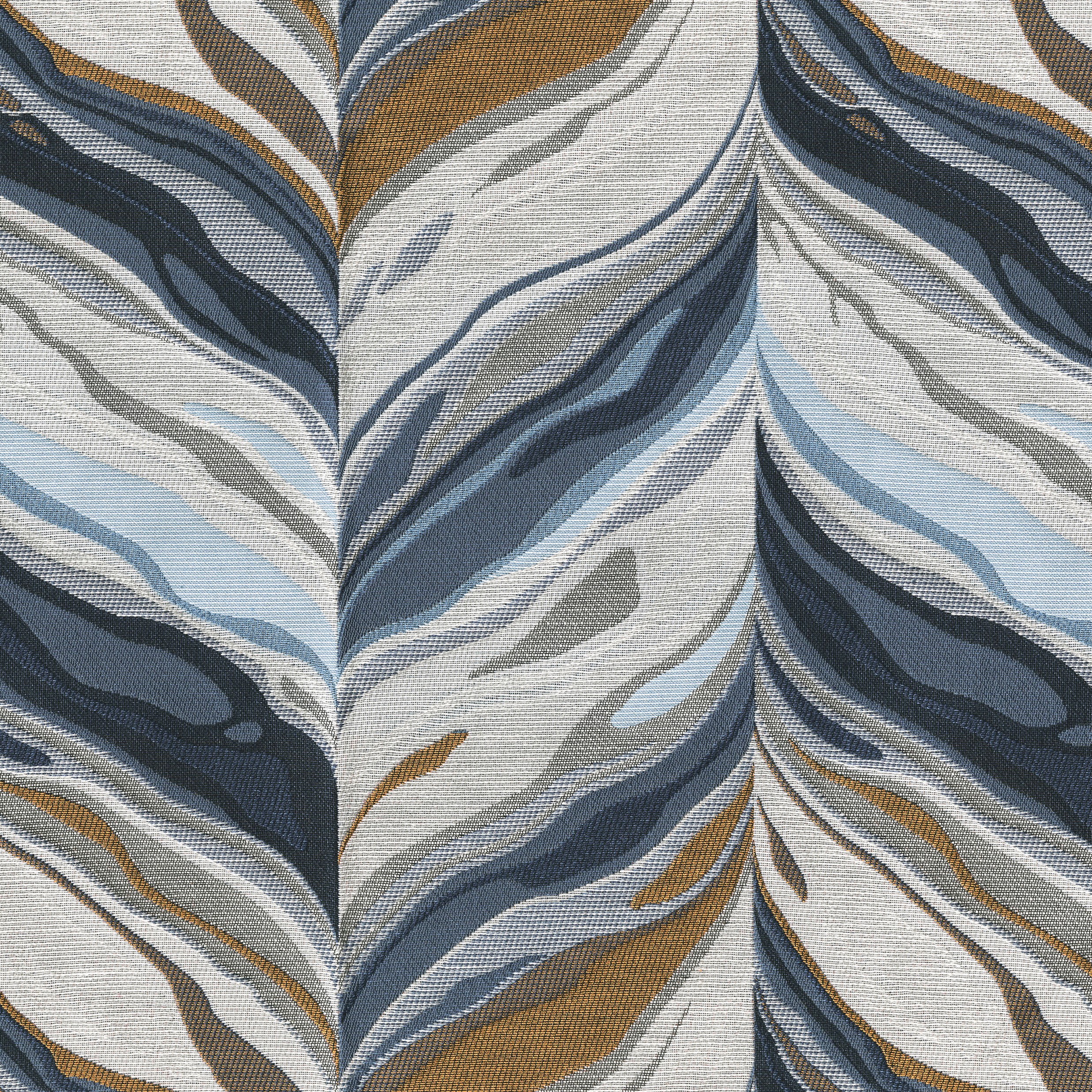 4590-04 Quill - Blue Amber Swatch