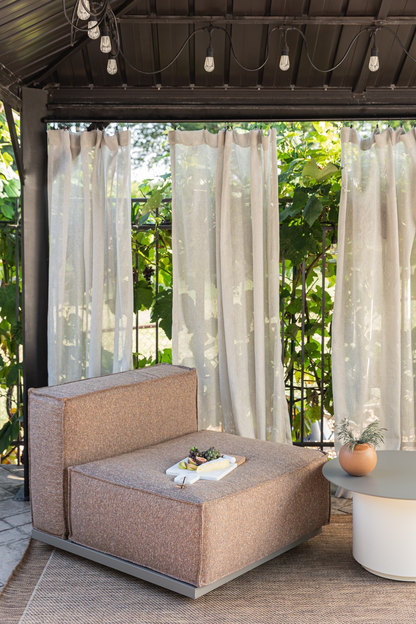 1265-04 Suncatcher Wild Mushroom, 7306-05 Hawthorn Sorghum Harvest Installation Image