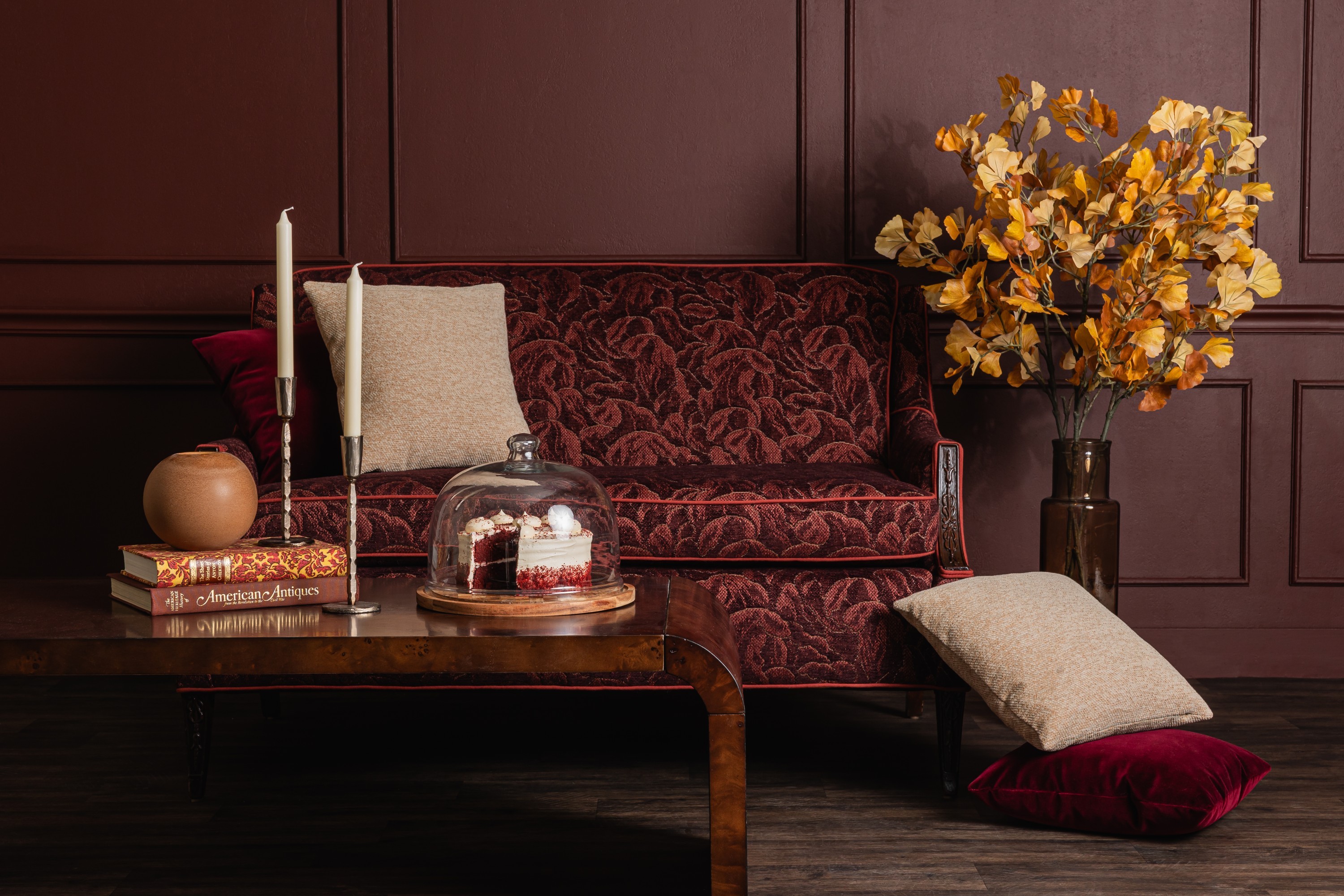 4355-08 Daylily Chipotle Pepper, 6512-03 Apricity Orange Scone and 4250-16 Gem Ruby Installation Image