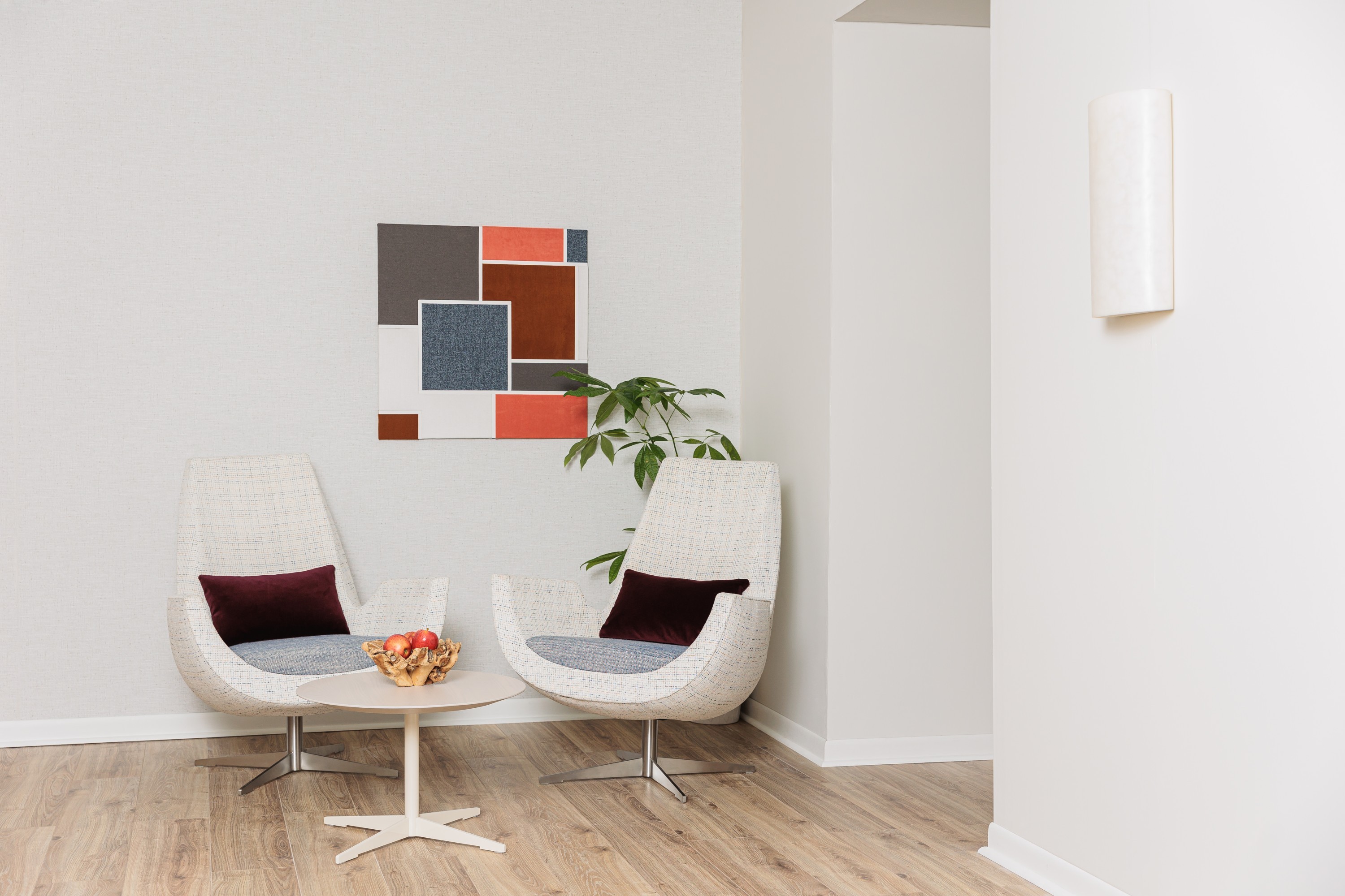 V100-01 Chateau - White Seashell, 4512-01 Expression Snowman, 4250-17 Gem - Garnet, 4319-12 Notes - Blueprint Installation Image