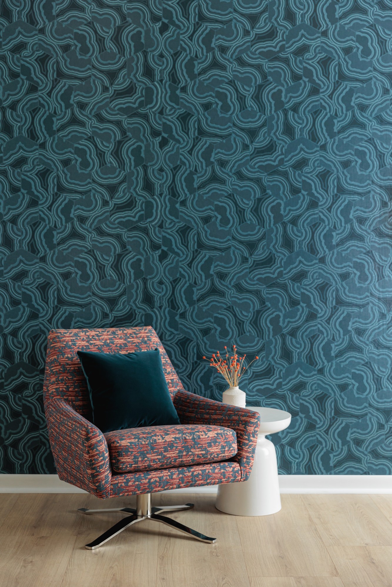 V102-05 Andromeda - Oceanside, 4373-08 Laelia Summer Nights, 4250-24 Gem - Topaz Installation Image