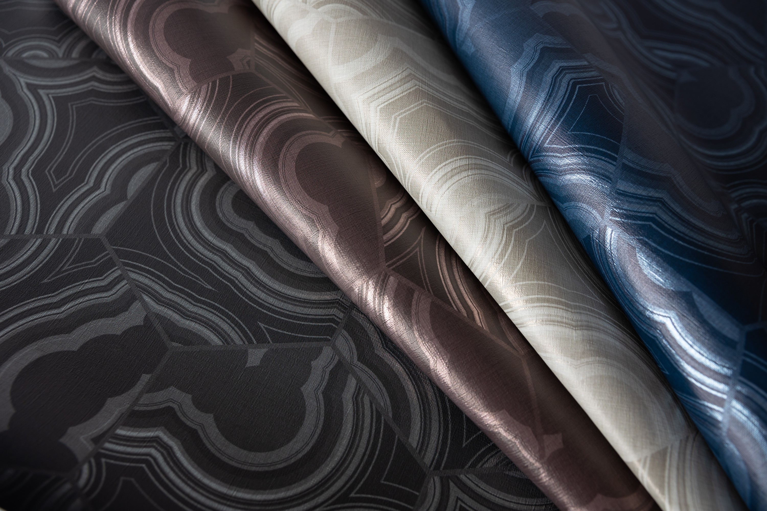 V102 Andromeda_Black Cobra, Boysenberry, Gold Leaf, Midnight Hero Image