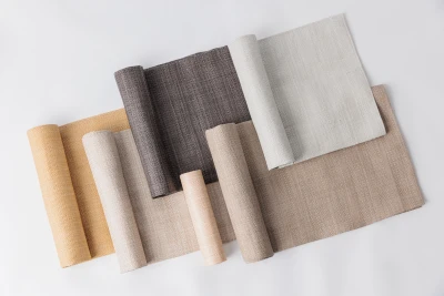 5730 Fantasia and 5371 Fantasia Panel Brass Bell, Milk Tea, Dark Dava, Apricot Taffy, Elevated Taupe, Misty Grey Hero Image