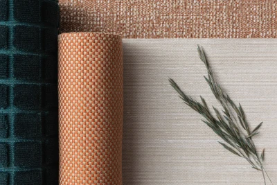 1240-07 4261-06 Smalti Cadet Teal, 4268-06 Pranayama Peach Cobbler, V104-01 Kanso Paper Mache Hero Image