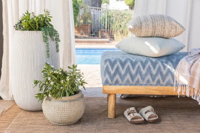 1265-01 Suncatcher Snowdrop, 4262-05 Andamento Skyline, 1208-04 Jardin Montana Bighorn, 4260-04 Bhramari Soothing Aloe Installation Image