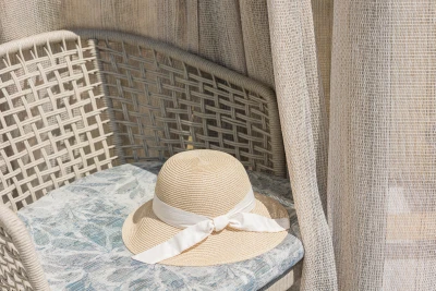 1266-03 Wind Chime Pumice Rock, 5819-08 Vivaldi Spix Macaw Installation Image