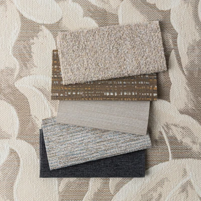 4357-01 Nightbloomer Coastal Dunes, 2353-02 Catnap Wolfhound, 4527-08 Interval House Sparrow, V104-04 Kanso Stepping Stone, 6574-02 Anastasia Winter, 4327-18 Inlet Deep Harbor Hero Image