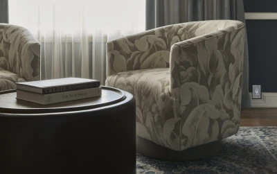 4357-01 Nightbloomer Coastal Dunes, 9404-11 Ravenswood Oakley and 7571-07 Lenis Winter Dusk Installation Image