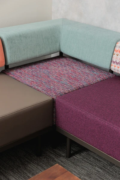 6815-08 Journal- Dusty Mauve, 7211-12 Parian Nymph, 1556-12 Loch Plum, 5831-03 Vitreum Peony, 6597-08 Showtime Times Square, 5831-03 Vitreum Pony Installation Image