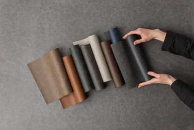 6818 Aries Saddle, Burnt Sienna, Deep Olive, Graphite, Platinum, Cocoa, Midnight, Almost Black Hero Image