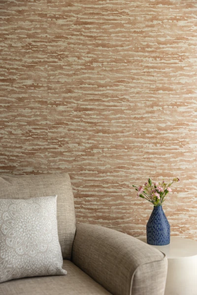 8353-04 Bower – Winter Wren, 8351-02 Lotus – Sand Dunes, V112-06 Guild - Autumn Rose Installation Image