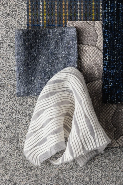 7306-04 Hawthorn Grey Mullet, 4524-04 Meridiana Door County, 7306-07 Hawthorn Bangor Blue, 3110-03 Circadian Mont Blanc, 4355-04 Daylily Northern Mockingbird, 4328-16 Wisteria Cenote Drive Hero Image