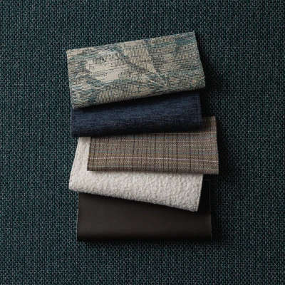 Manuscript Irish Coast, Vivaldi Spix Macaw, Inlet Denim Waves, Field Day Coffee Shop, Cheviot Winter White, Daphnis Stallion Hero Image