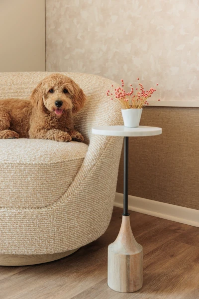 V103-03 Hikaru - Himalayan Salt, V100-10 Chateau - Quail, 7305-02 Chord Cheesecake Installation Image