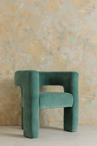 V111-05 Lona - Savanna, 4236-04 Basal - Weathered Teal Installation Image