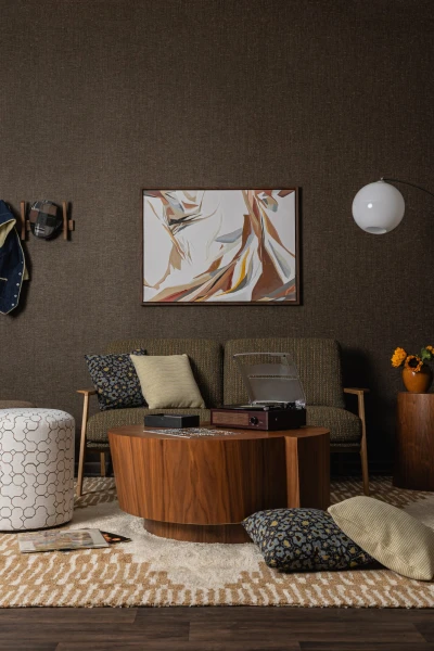 V114-08 Catalonia Charwood, 1420-06 Nook Botanic Garden, 2328-08 Tulliana Zodiac Moth, 6592-04 Theo - Yellow, 9665-06 Gazette Bronze Age, 3206-01 Blurb Kentucky Derby Installation Image